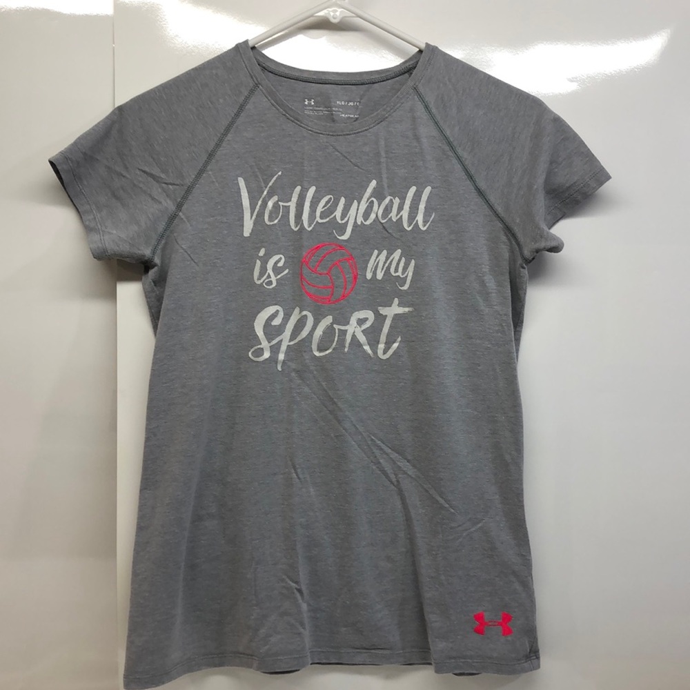 Under Armour Short Sleeve T-Shirt Volleyball: Gray